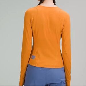 lululemon athletica Long-Sleeve Crew Top in Orange